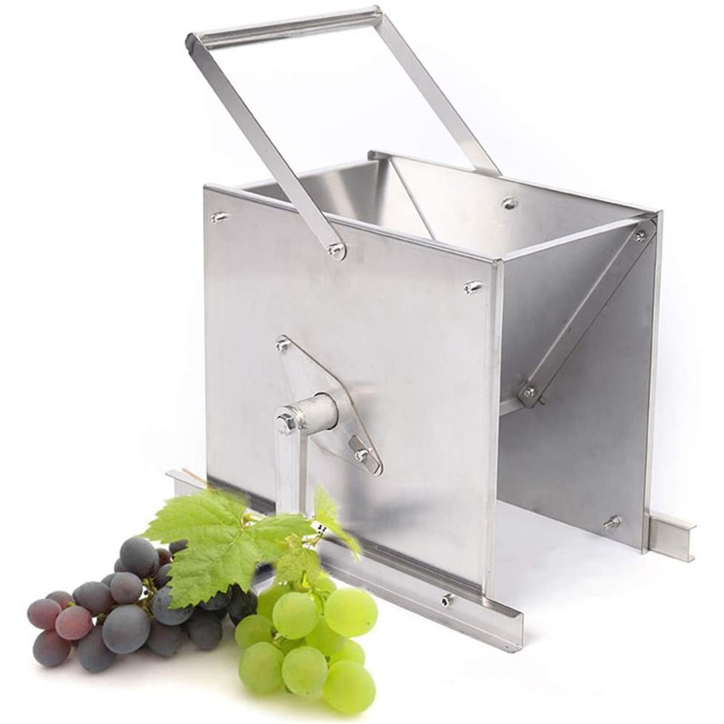 JOYGOGO Stainless Steel Grape Crusher Manual Crushing Machine Brewing